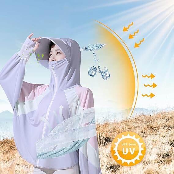 💕CHAQUETA DE PROTECCÍON SOLAR  UPF 50+ PARA MUJER 💕