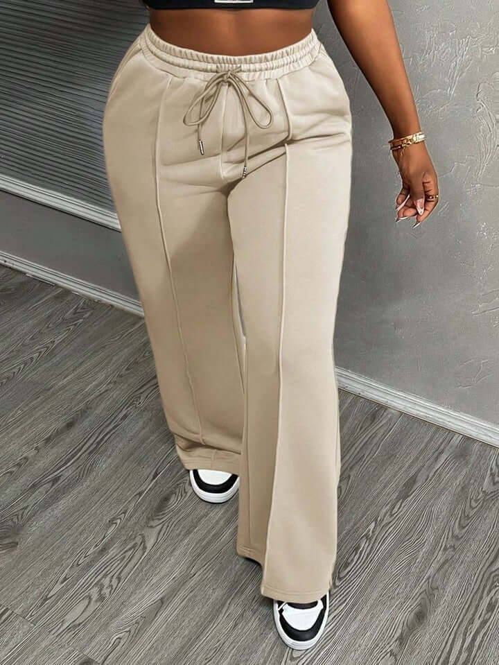PALAZO DE DAMA FRANELA PEINADO 👖🧣