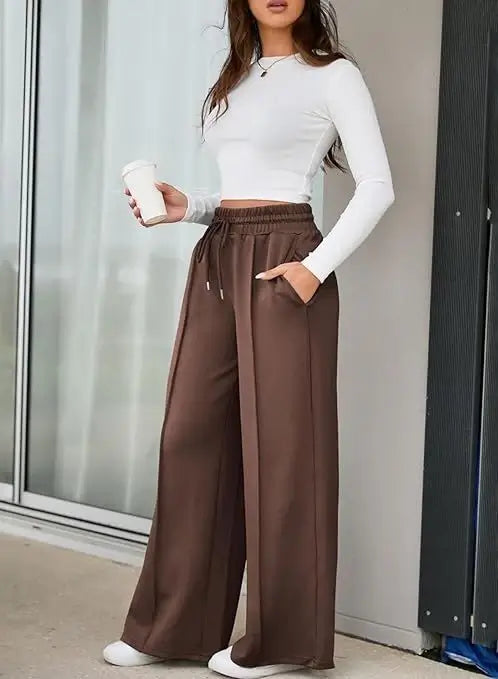 PALAZO DE DAMA FRANELA PEINADO 👖🧣