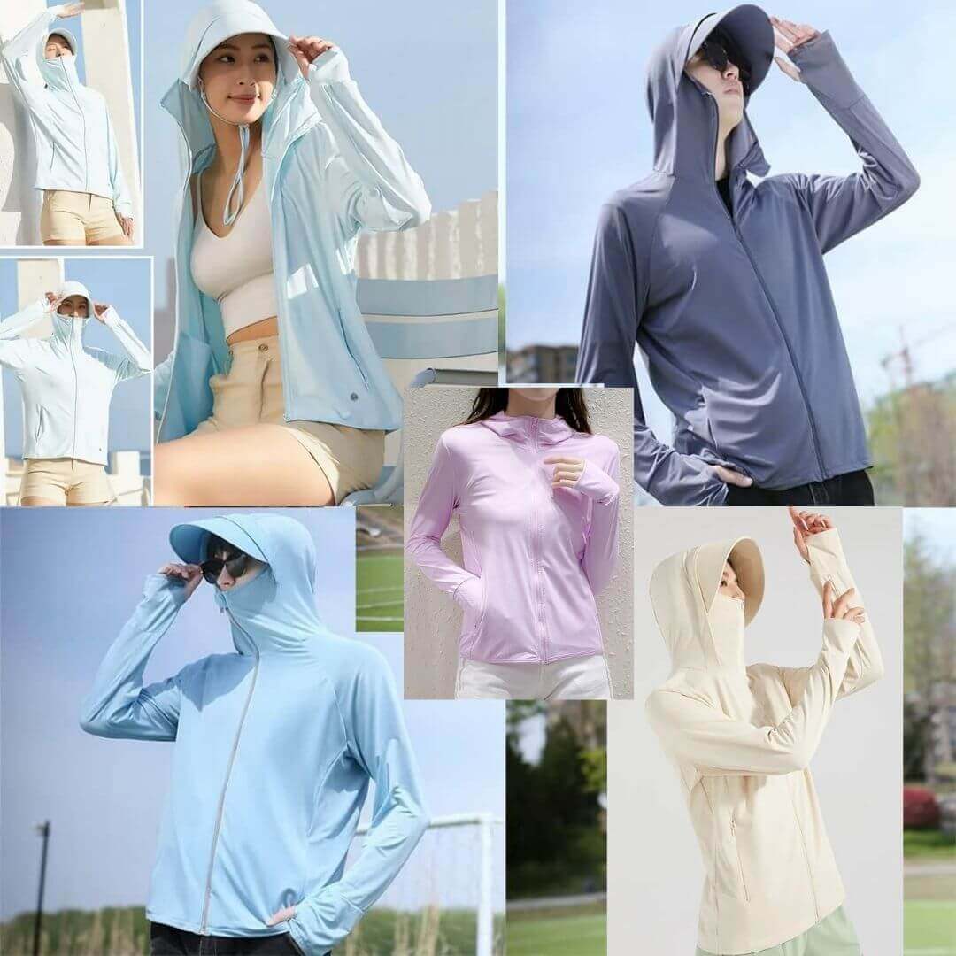 😃ROPA PROTECCIÓN SOLAR DE VERANO CON UPF50+ DE SEDA DE HIELO FINO, PARA HOMBRES Y MUJERES☀️🧊🛍️