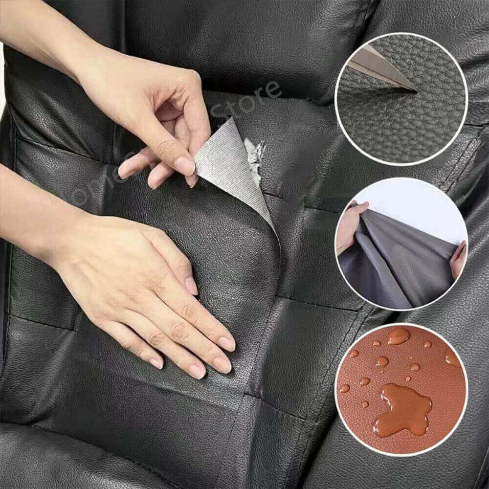 🛍️CUERO ADHESIVO IMPERMEABLE ⏱️🛒🦼