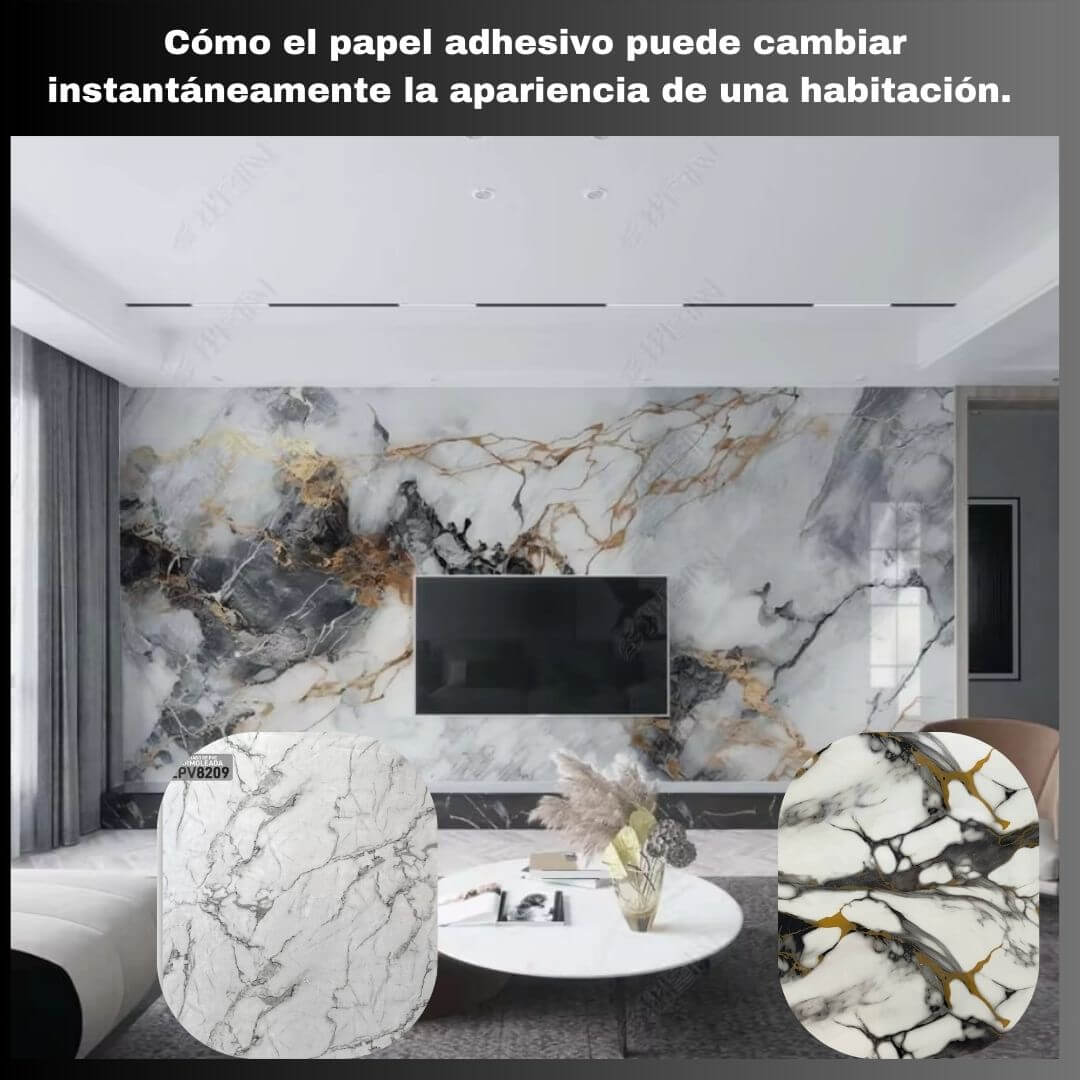 📌PAPEL TAPIZ DE MÁRMOL AUTOADHESIVO, IMPERMEABLE 🏡