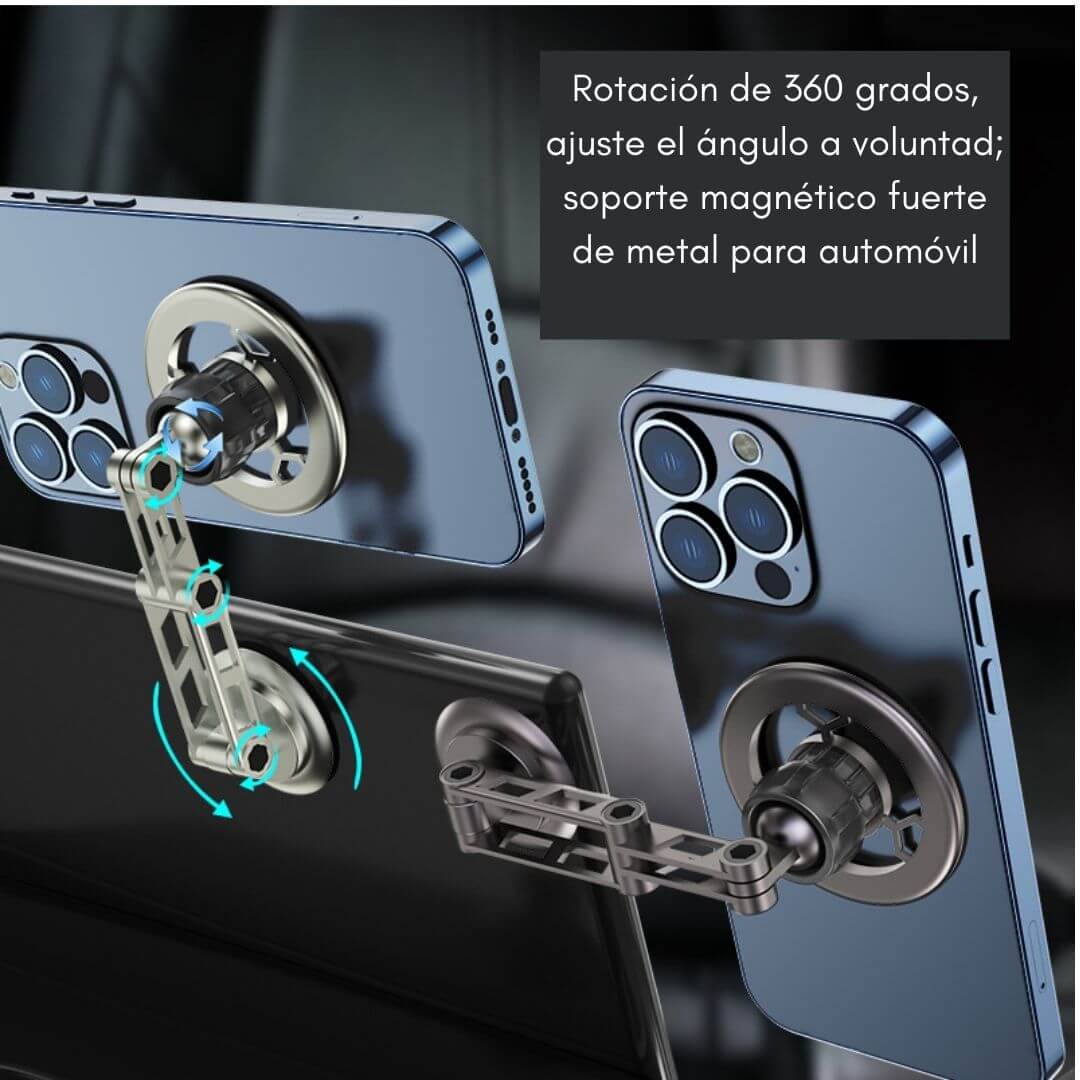 📌SOPORTE DE CELULAR MAGNÉTICO DE METAL PARA COCHE!! 🧲🚘