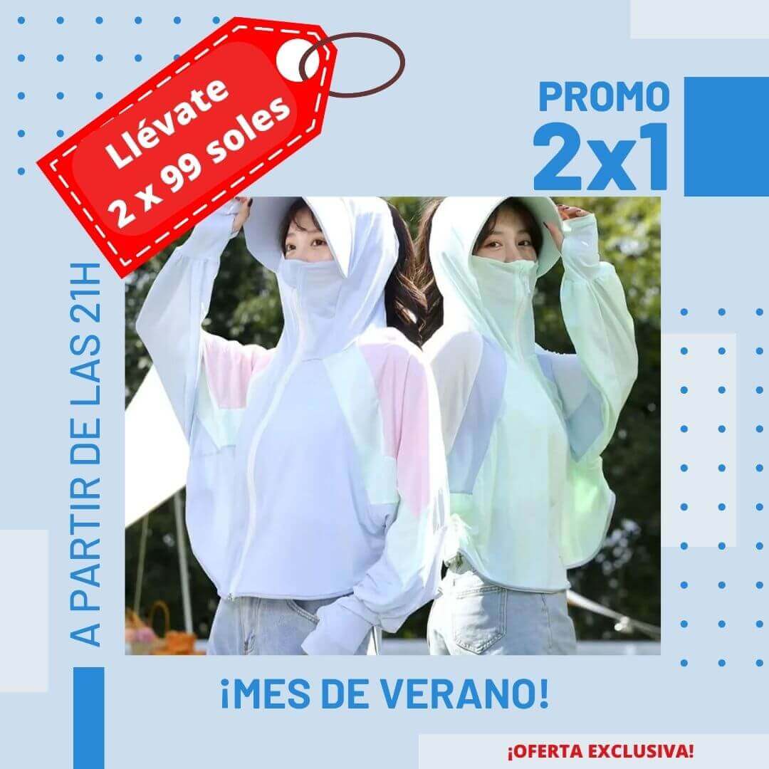 💕CHAQUETA DE PROTECCÍON SOLAR  UPF 50+ PARA MUJER 💕