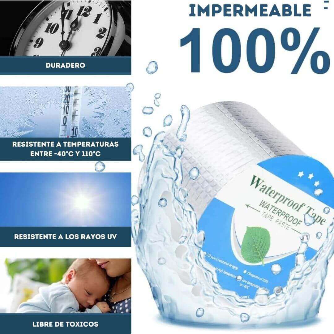 ☔CINTA SELLADORA IMPERMEABLE DE BUTILO TU ALIADO CONTRA LAS FILTRACIONES!