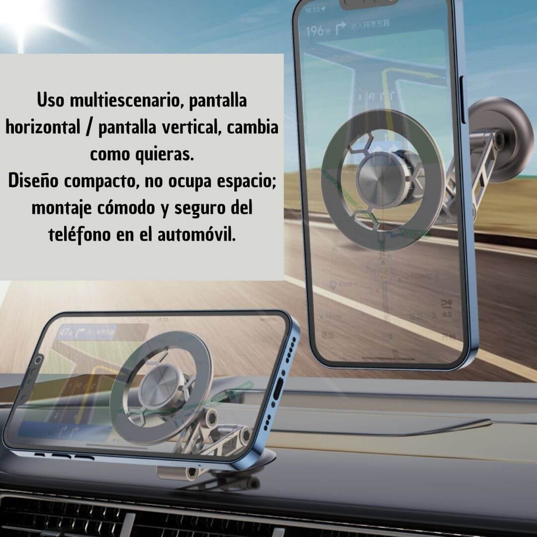 📌SOPORTE DE CELULAR MAGNÉTICO DE METAL PARA COCHE!! 🧲🚘