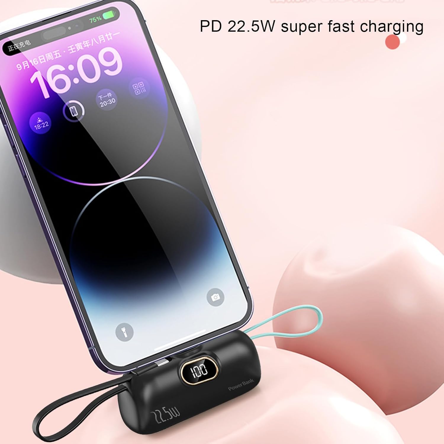 CARGADOR PORTÁTIL CON PANTALLA LED 10000 mAh