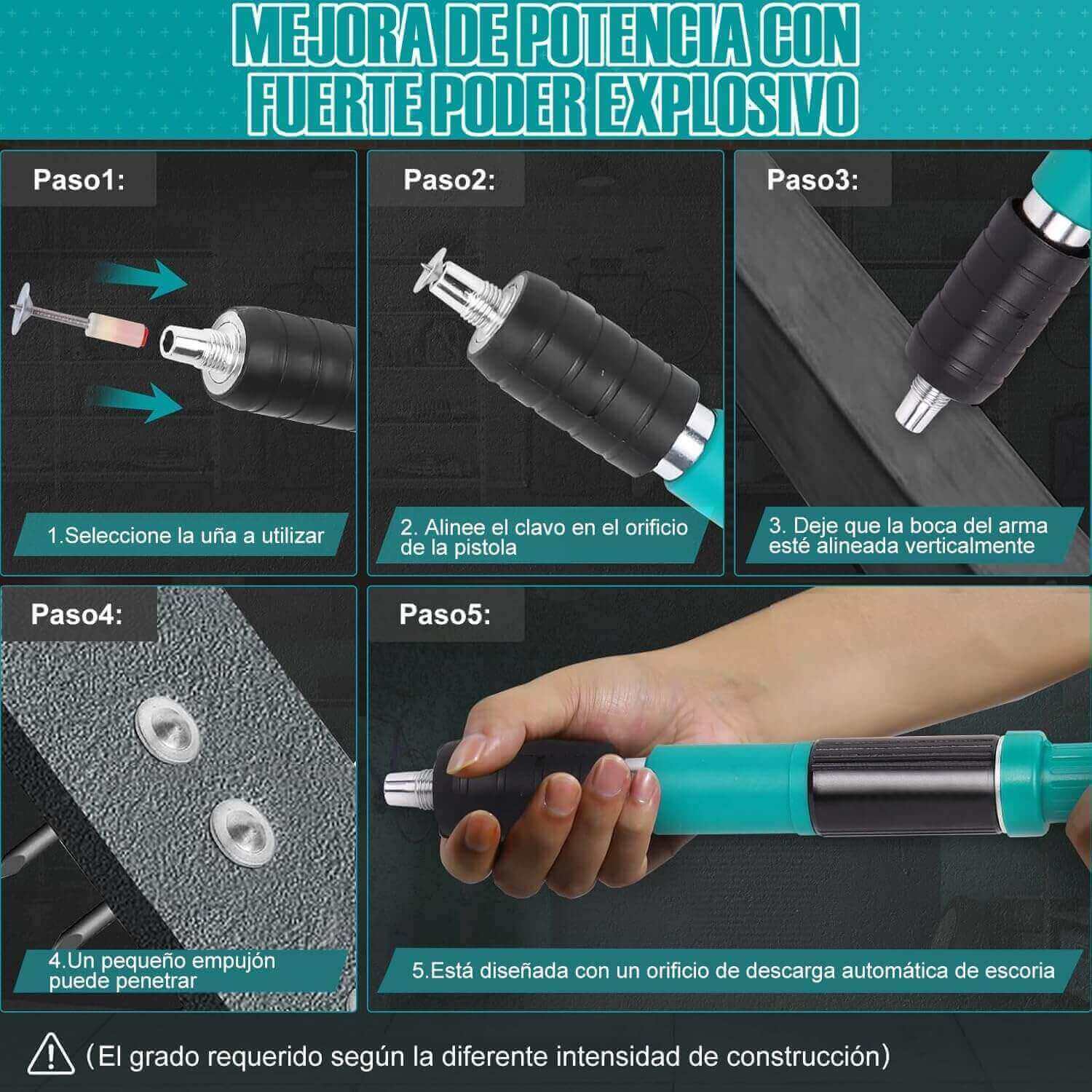 📌PISTOLA PROFESIONAL + 50 CLAVOS DE REGALO !!!😱⏱️💣🛒