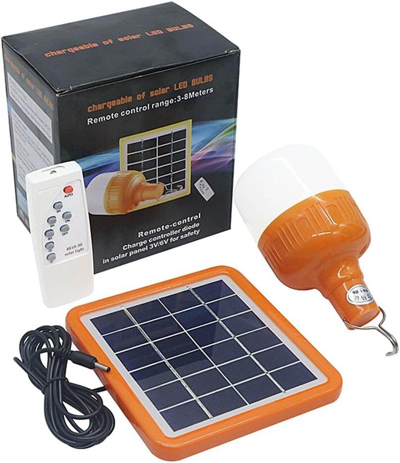 LINTERNA LED CON PANEL SOLAR