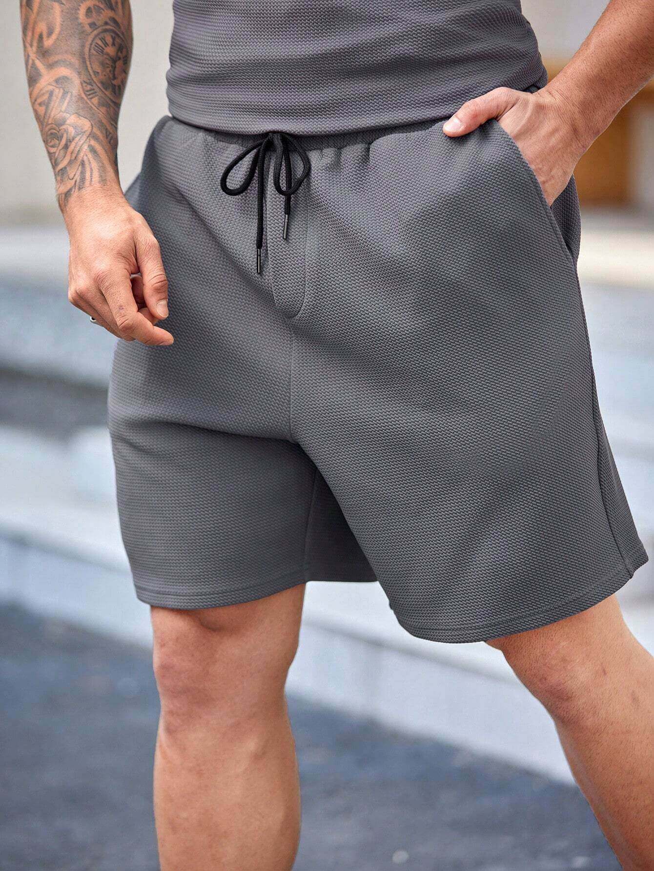 CONJUNTO POLO + SHORT TELA WAFFLE