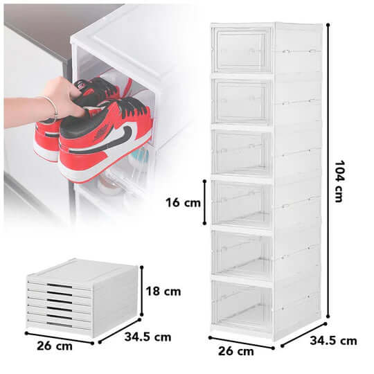✨ORGANIZADOR PLEGABLE DE ALMACENAMIENTO DE ZAPATILLAS 🤩👟👠🩰